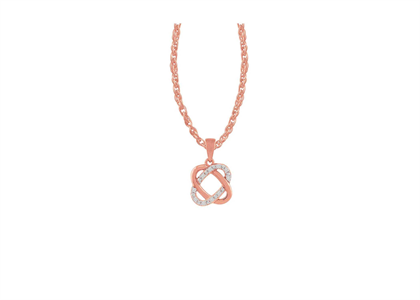 Rose Gold Plated | CZ Studded Pendants